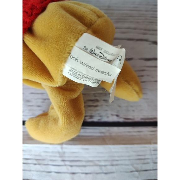 Disney Winnie The Pooh Plush Beanies Lot of 3 Valentine Love Pooh Eeyore Cupid - Picture 9 of 10